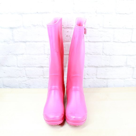 ITASCA Pink Rubber Knee High Rain Gardening Boots - Picture 5 of 8